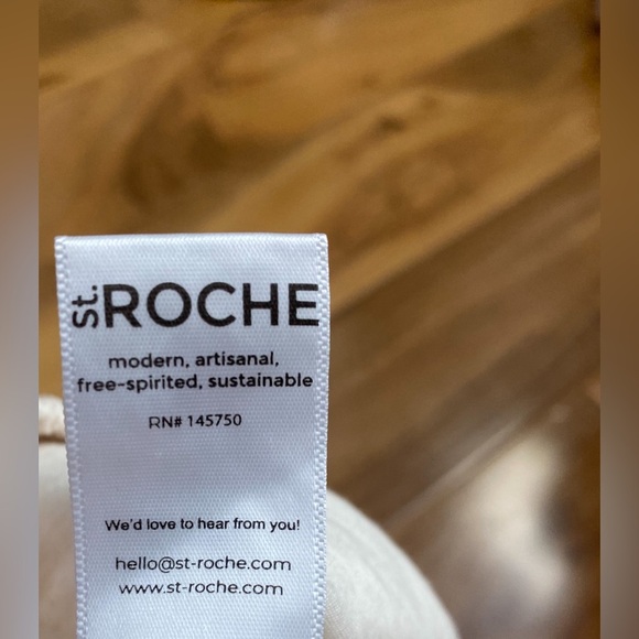 St. Roche Harper Shorts White Eyelet Embroidered Organic Cotton Artisan Boho S - Picture 8 of 11